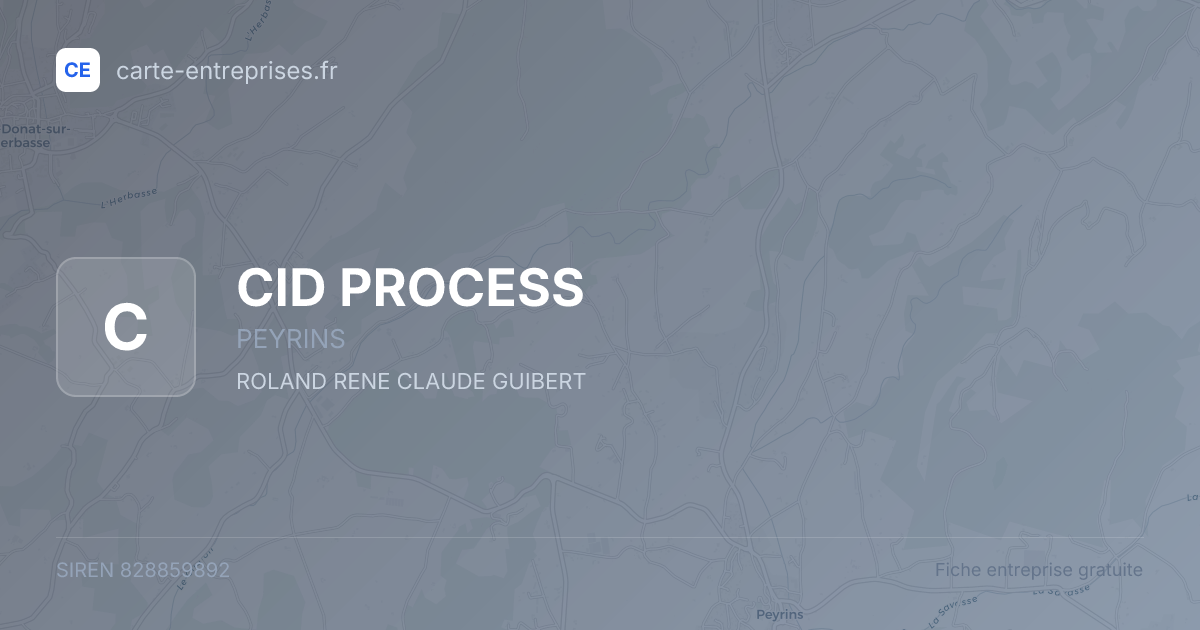 CID PROCESS — 828859892 — fiche entreprise