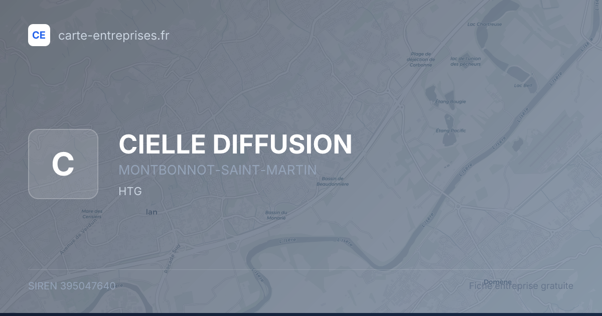 CIELLE DIFFUSION — 395047640 — fiche entreprise