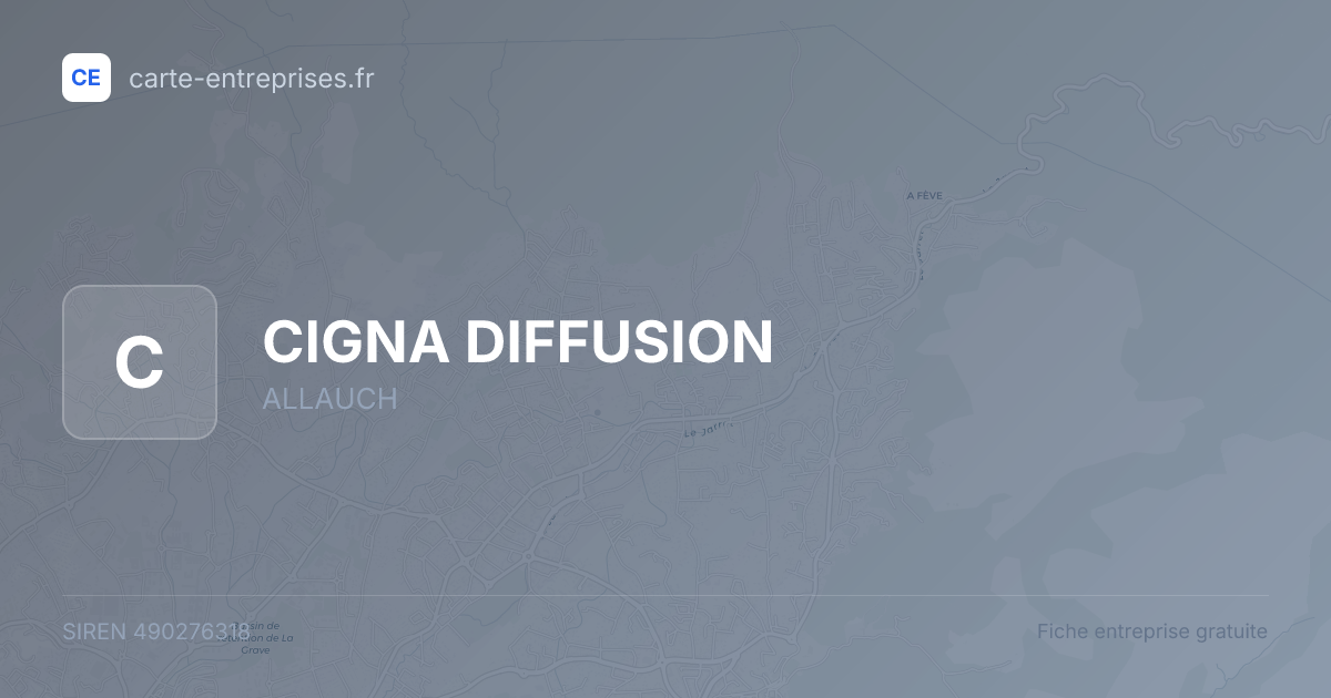 CIGNA DIFFUSION — 490276318 — fiche entreprise