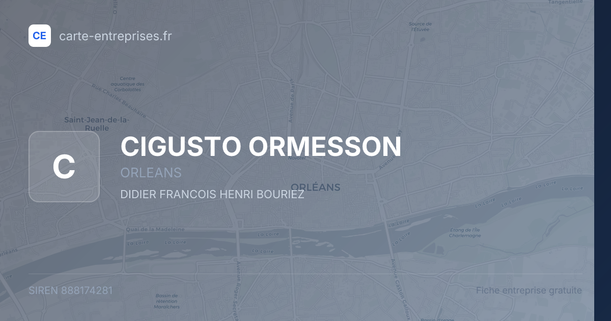CIGUSTO ORMESSON — 888174281 — fiche entreprise