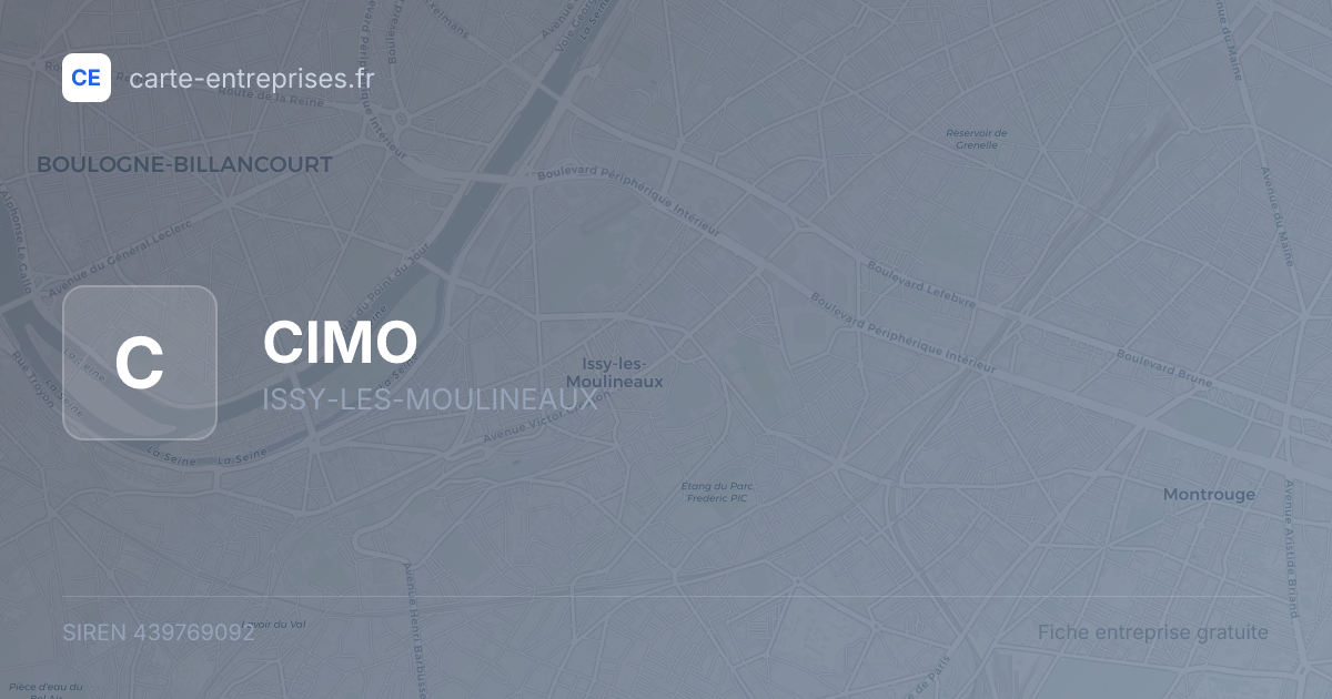 CIMO — 439769092 — fiche entreprise