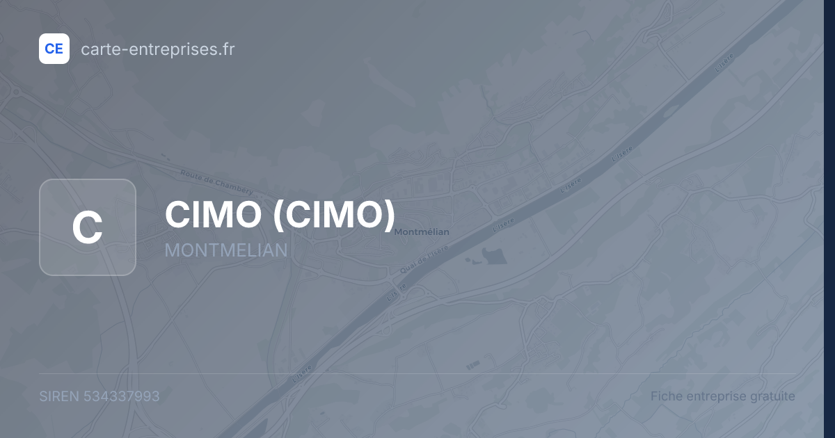 CIMO — 534337993 — fiche entreprise