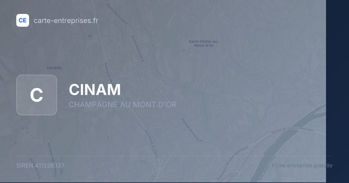 CINAM — 411329337 — fiche entreprise