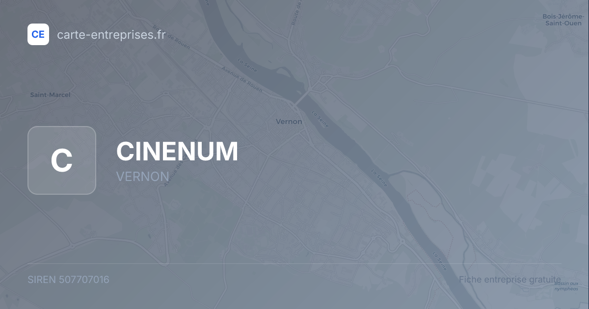 CINENUM — 507707016 — fiche entreprise