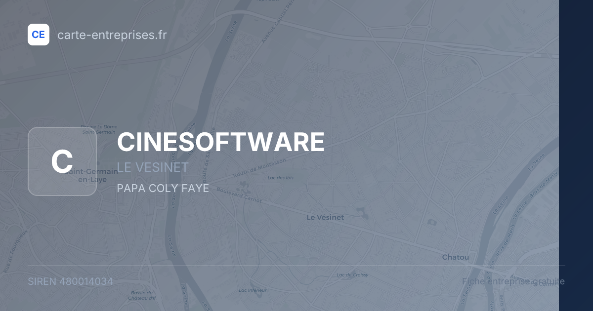 CINESOFTWARE — 480014034 — fiche entreprise