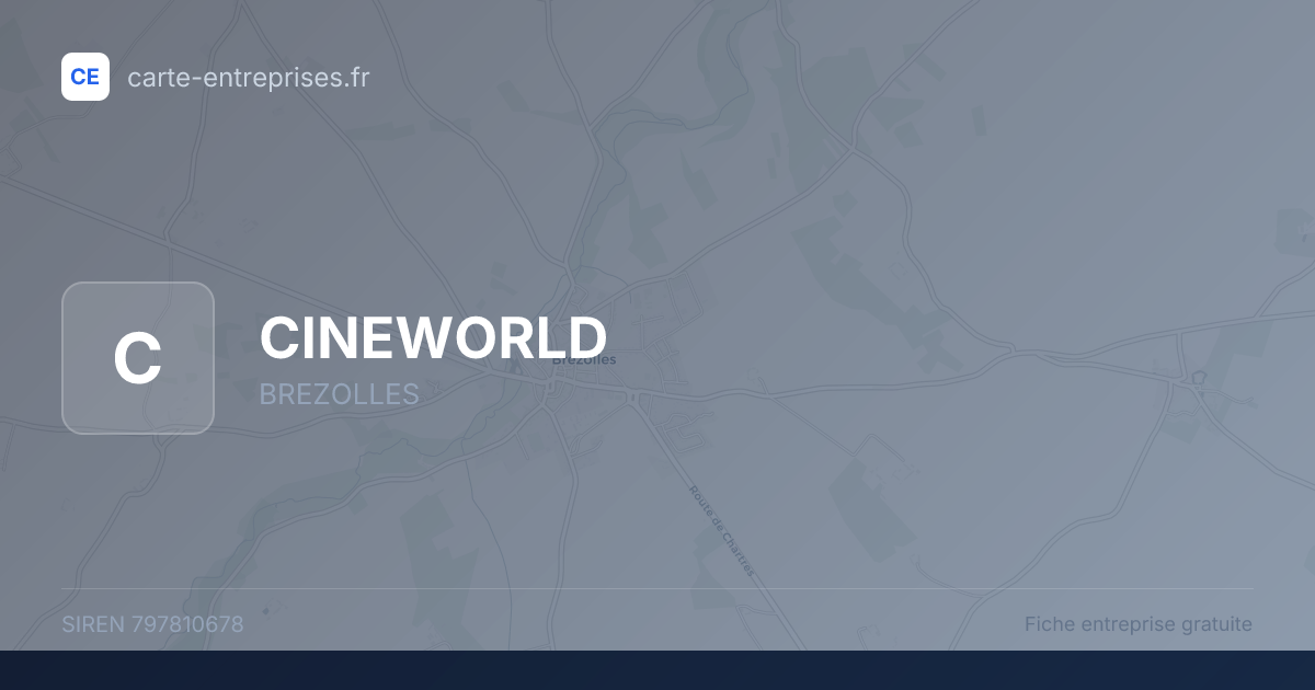 CINEWORLD — 797810678 — fiche entreprise