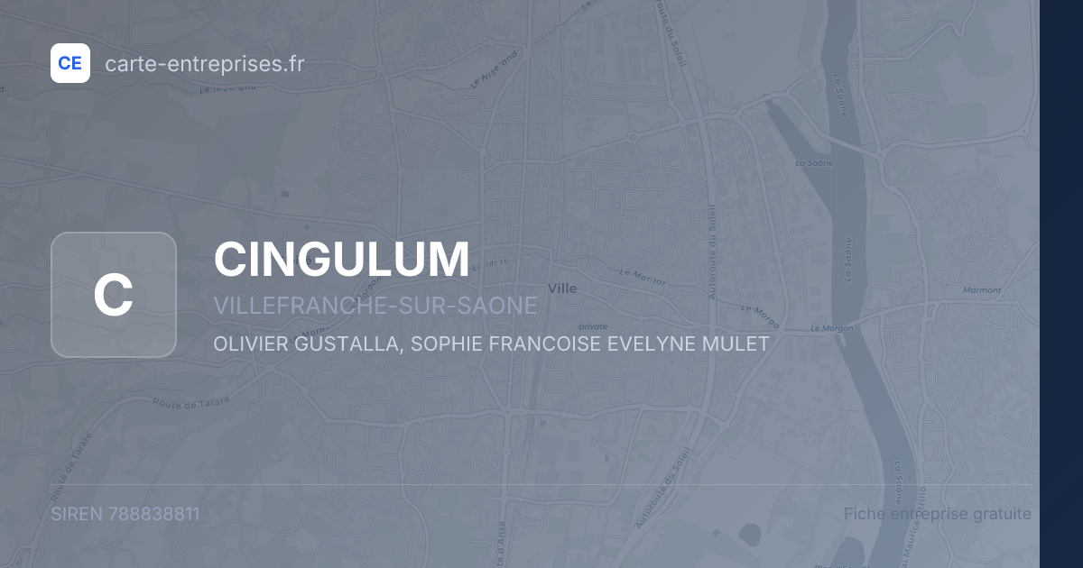 CINGULUM — 788838811 — fiche entreprise