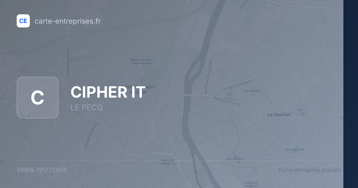 CIPHER IT — 791772858 — fiche entreprise