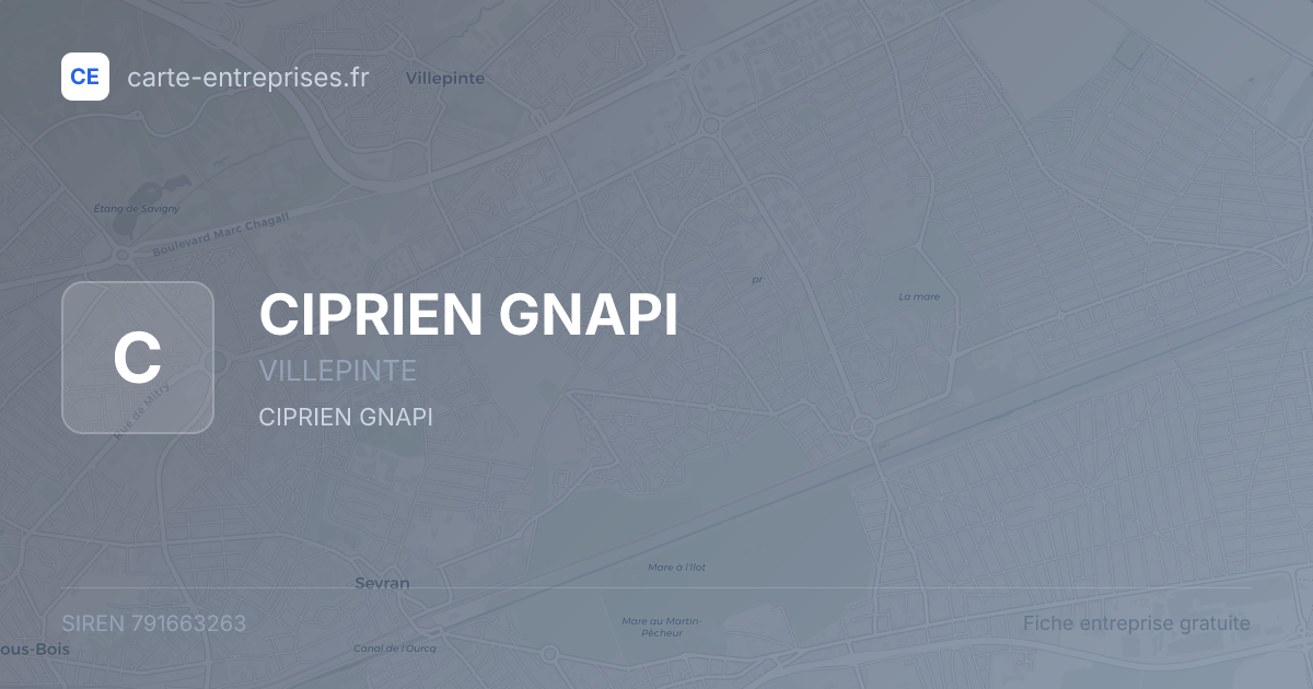 CIPRIEN GNAPI — 791663263 — fiche entreprise