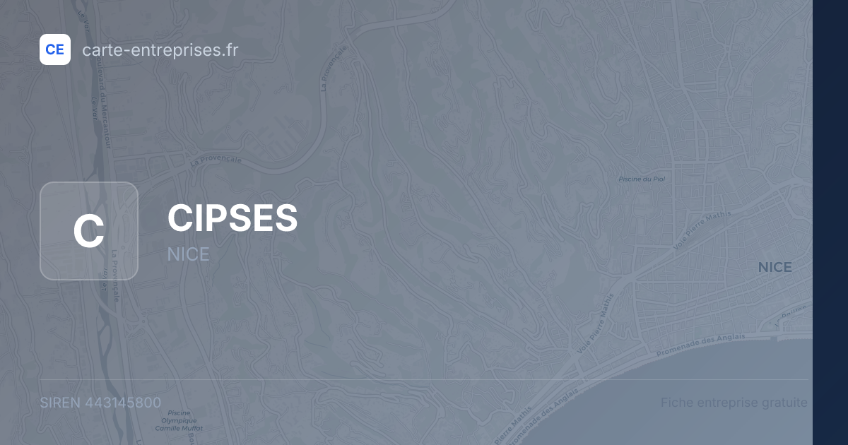 CIPSES — 443145800 — fiche entreprise