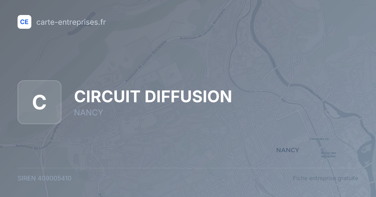 CIRCUIT DIFFUSION — 409005410 — fiche entreprise