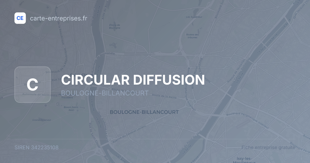 CIRCULAR DIFFUSION — 342235108 — fiche entreprise