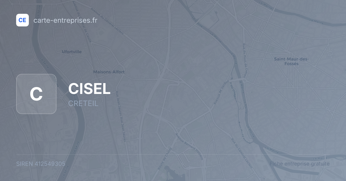 CISEL — 412549305 — fiche entreprise