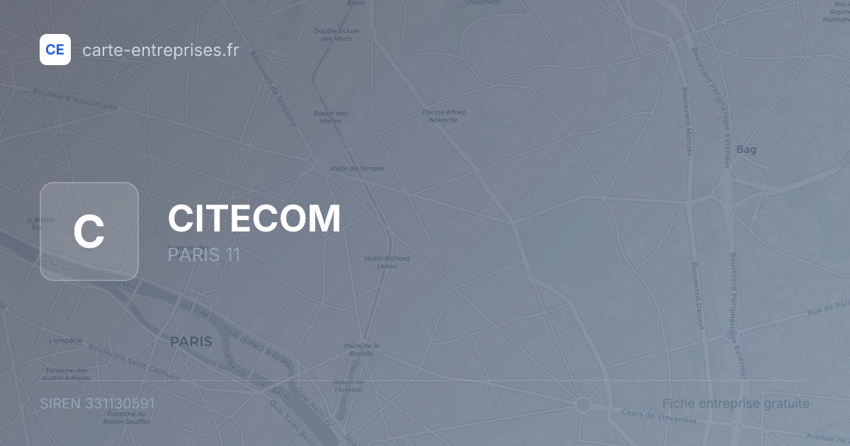 CITECOM — 331130591 — fiche entreprise
