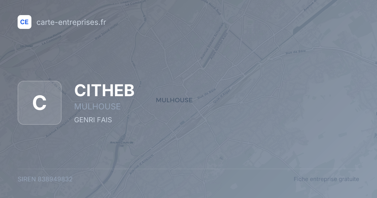 CITHEB — 838949832 — fiche entreprise