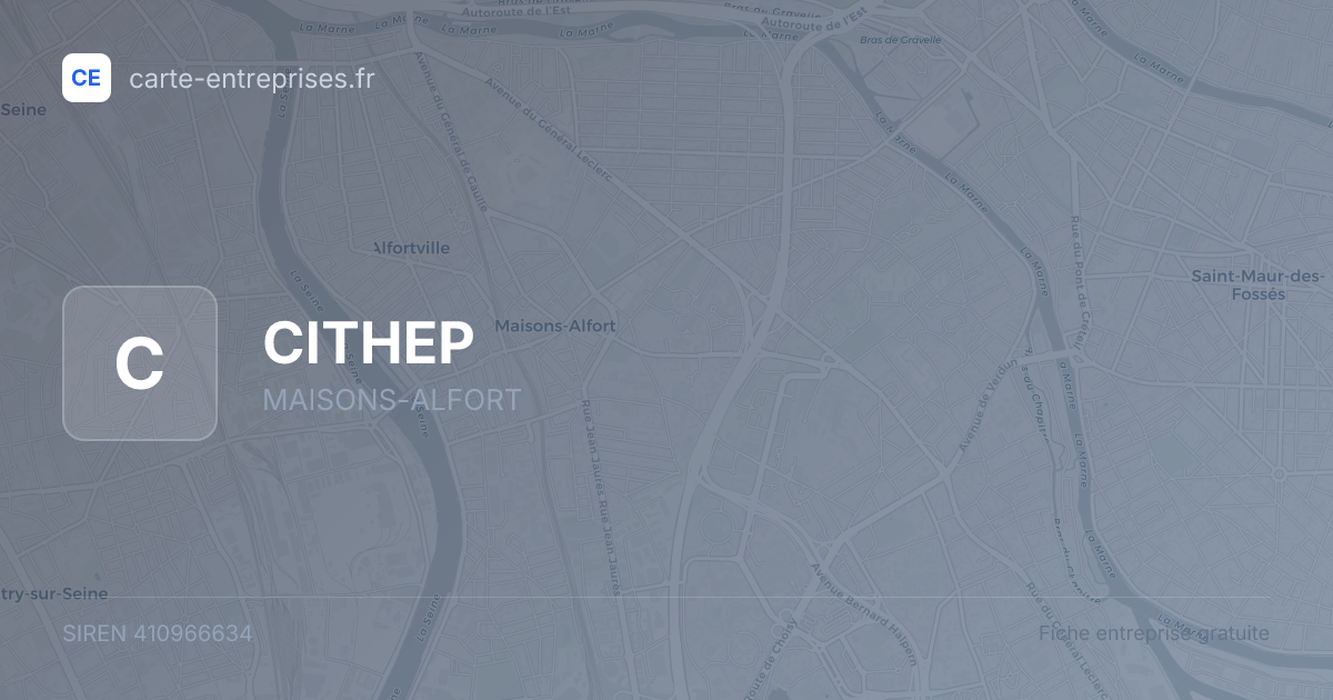 CITHEP — 410966634 — fiche entreprise