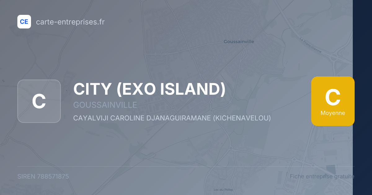 CITY (EXO ISLAND) — 788571875 — fiche entreprise