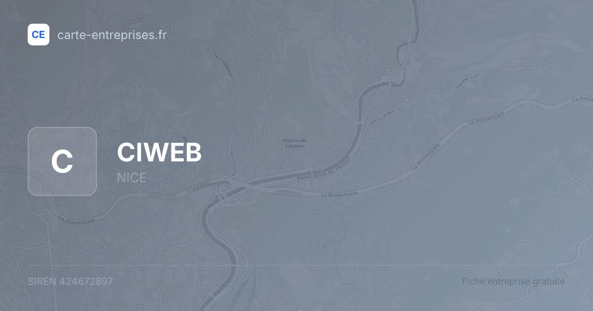 CIWEB — 424672897 — fiche entreprise