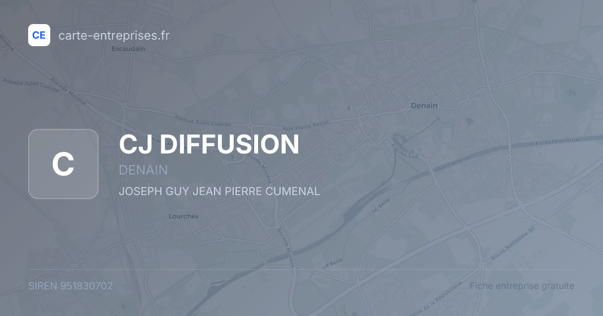 CJ DIFFUSION — 951830702 — fiche entreprise