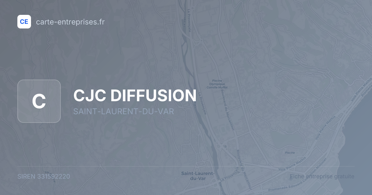 CJC DIFFUSION — 331592220 — fiche entreprise