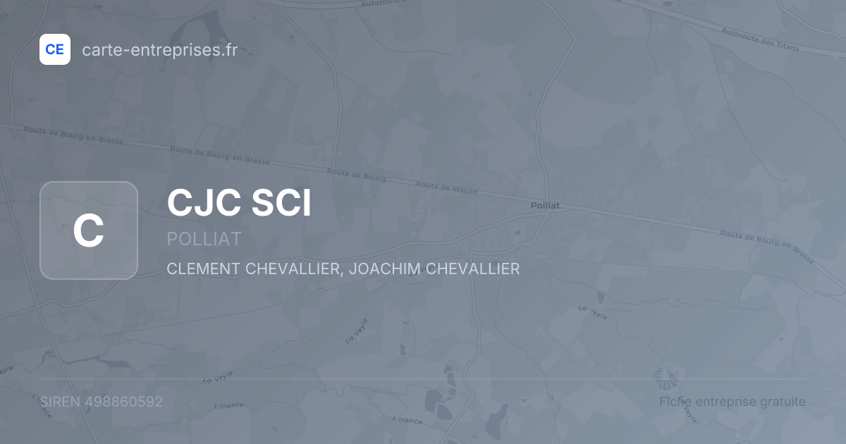 CJC SCI — 498860592 — fiche entreprise