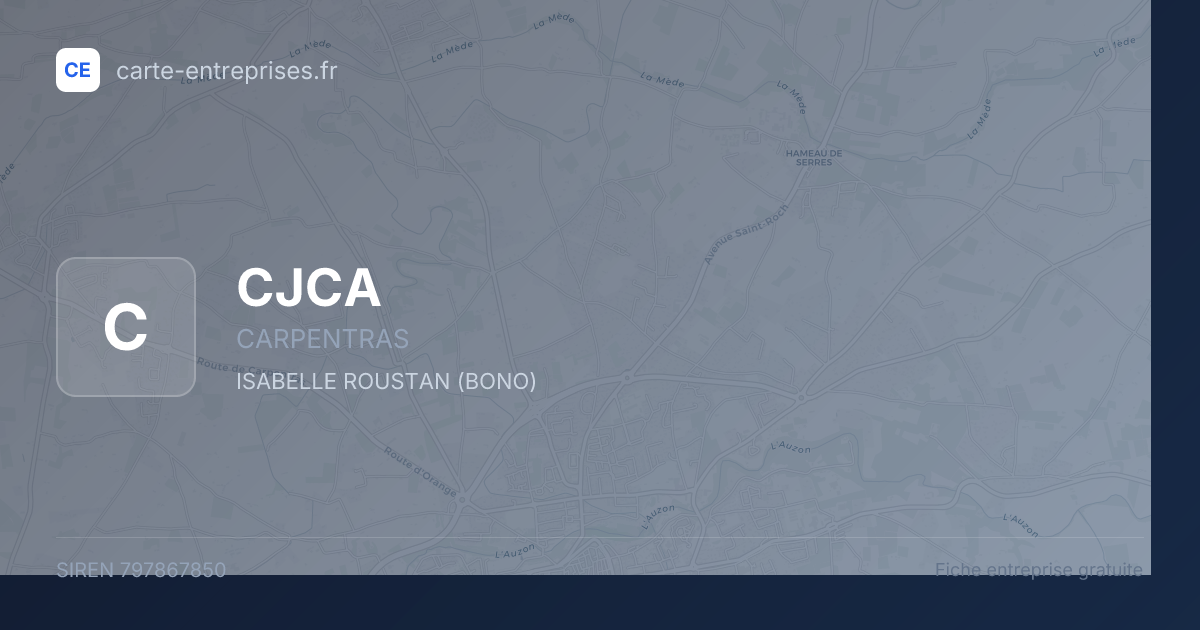 CJCA — 797867850 — fiche entreprise