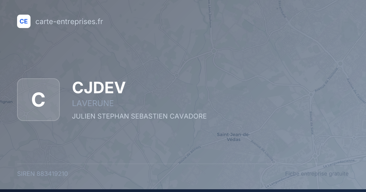 CJDEV — 883419210 — fiche entreprise