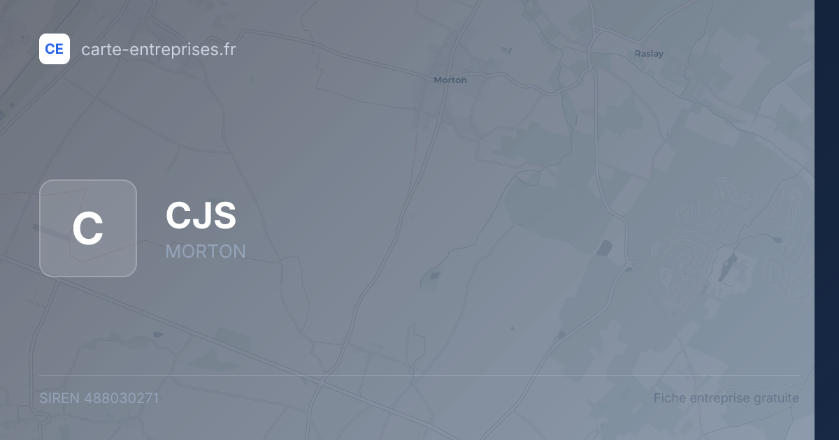 CJS — 488030271 — fiche entreprise