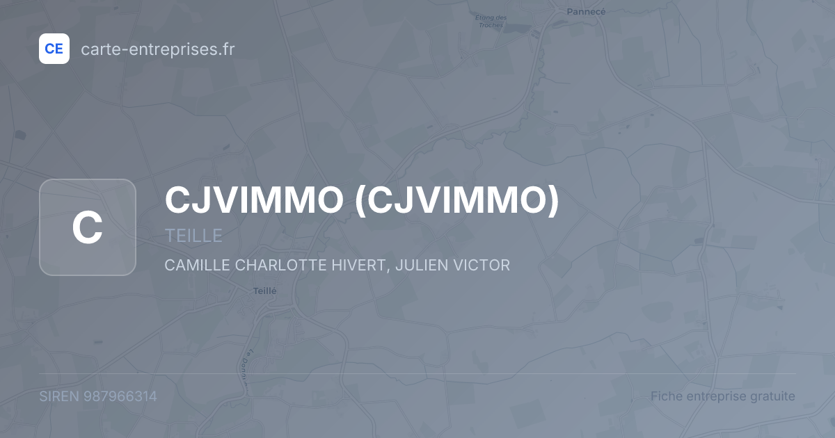 CJVIMMO — 987966314 — fiche entreprise