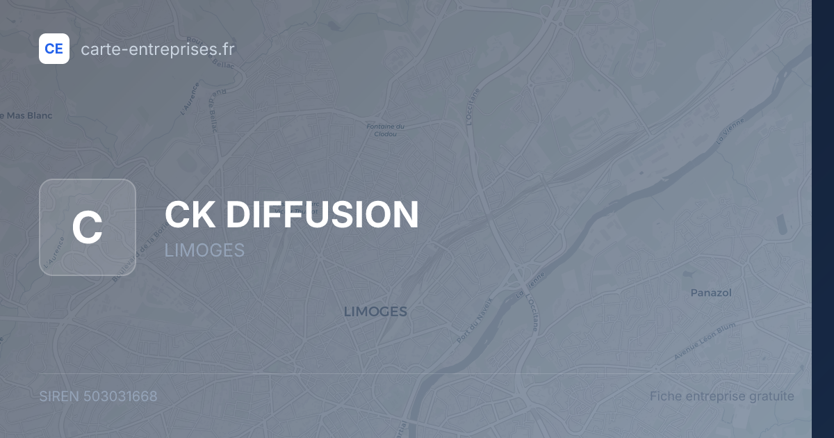 CK DIFFUSION — 503031668 — fiche entreprise