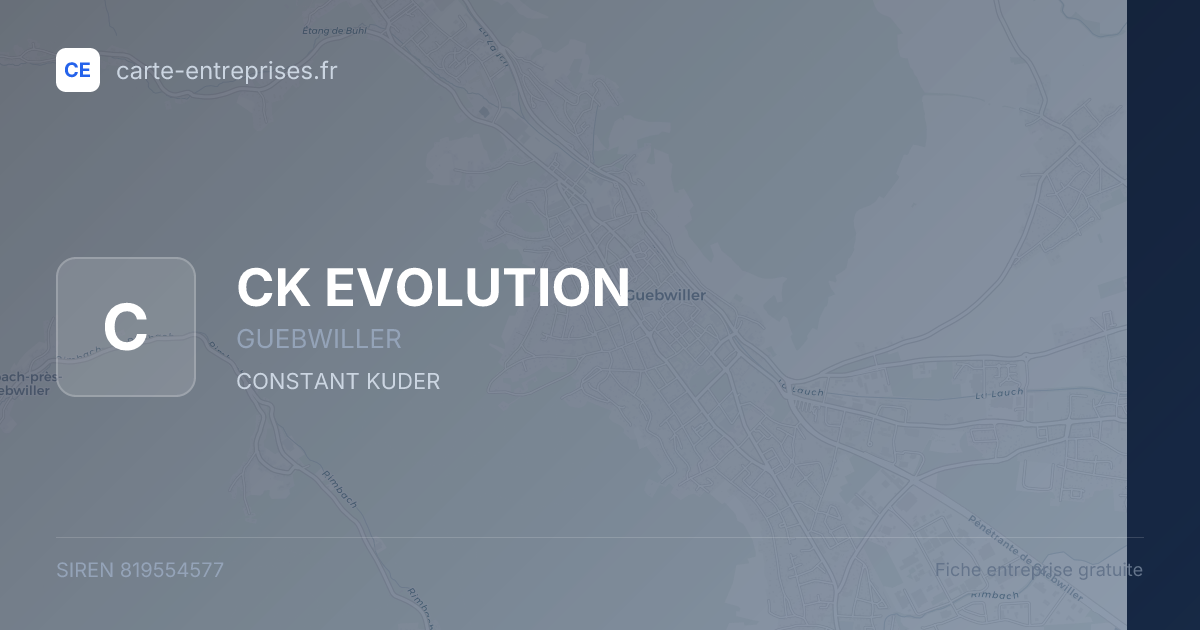 CK EVOLUTION — 819554577 — fiche entreprise