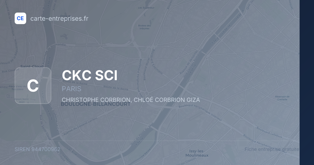 CKC SCI — 944700962 — fiche entreprise