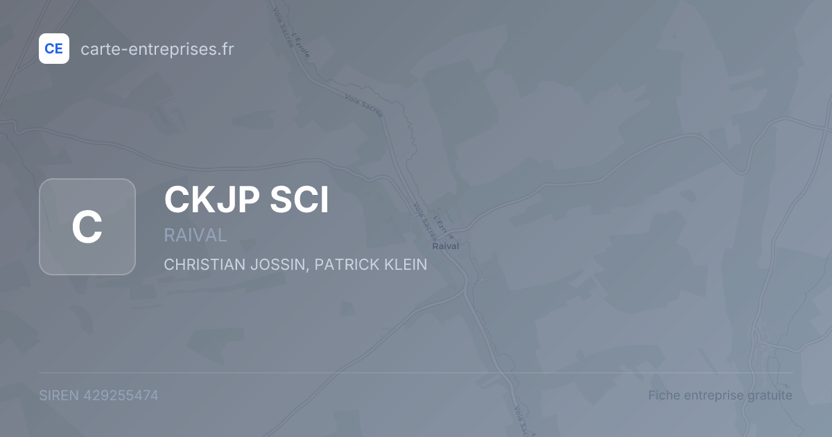 CKJP SCI — 429255474 — fiche entreprise
