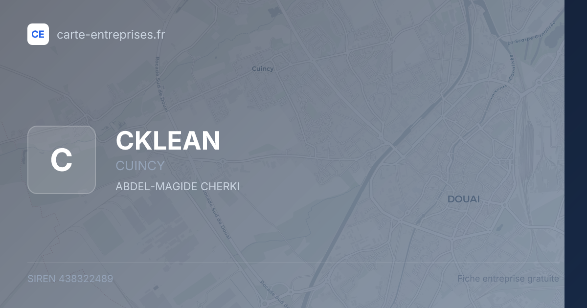 CKLEAN — 438322489 — fiche entreprise
