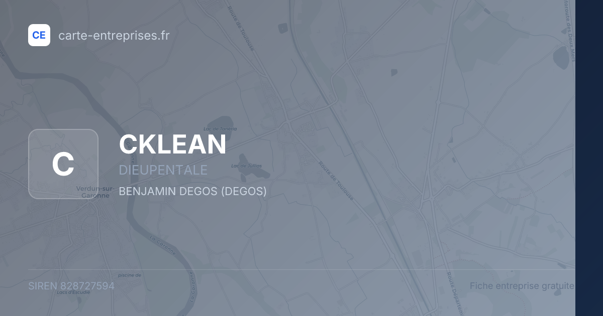 CKLEAN — 828727594 — fiche entreprise
