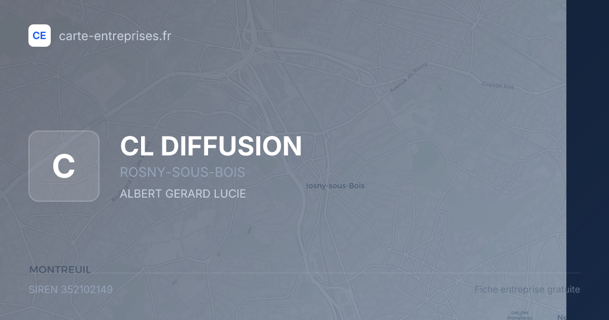 CL DIFFUSION — 352102149 — fiche entreprise