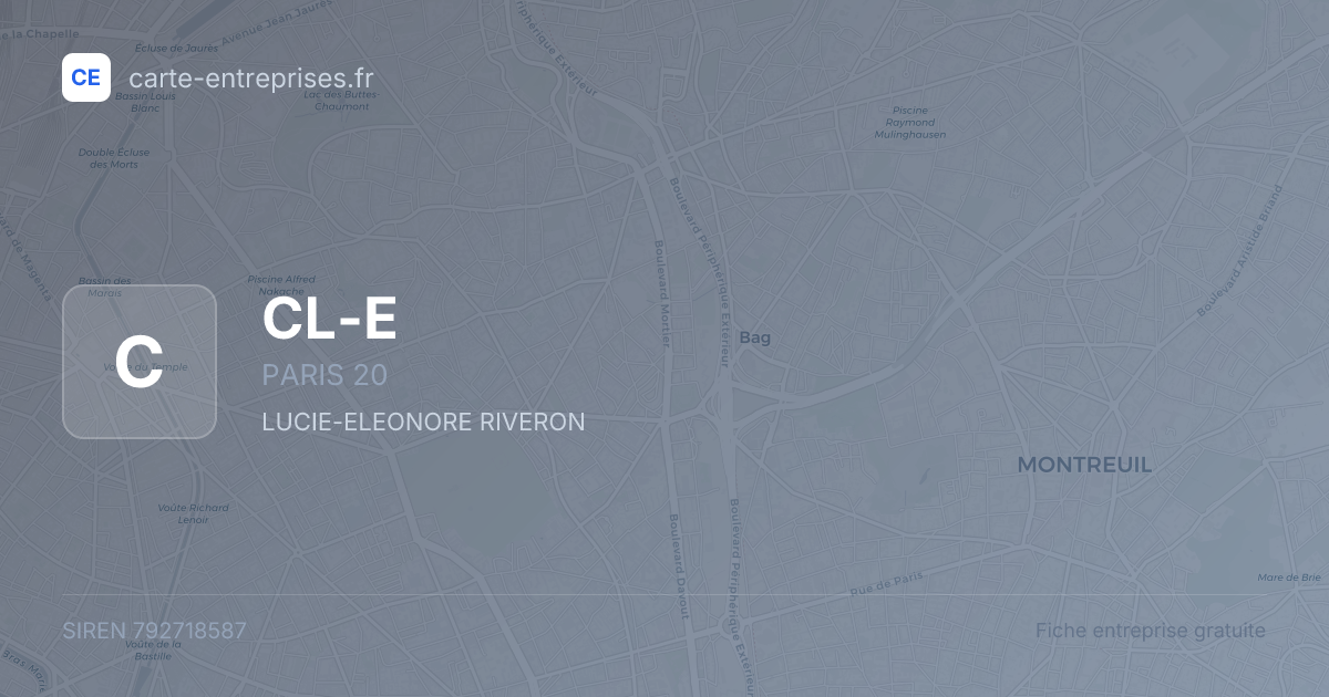 CL-E — 792718587 — fiche entreprise
