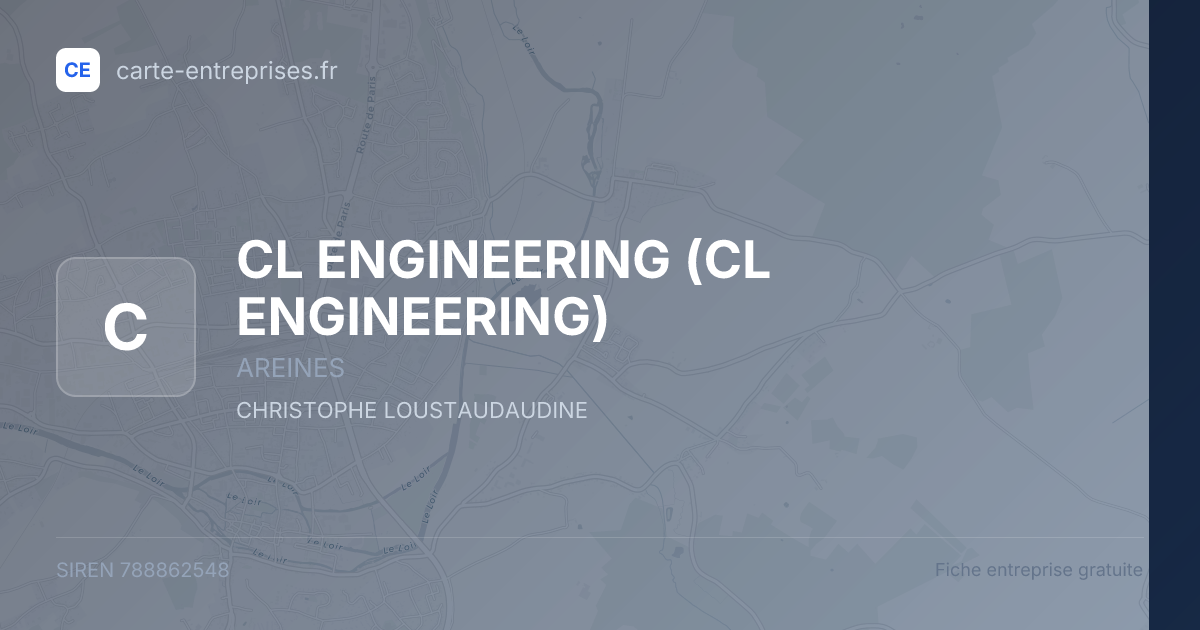 CL ENGINEERING — 788862548 — fiche entreprise