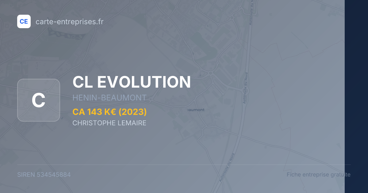 CL EVOLUTION — 534545884 — fiche entreprise