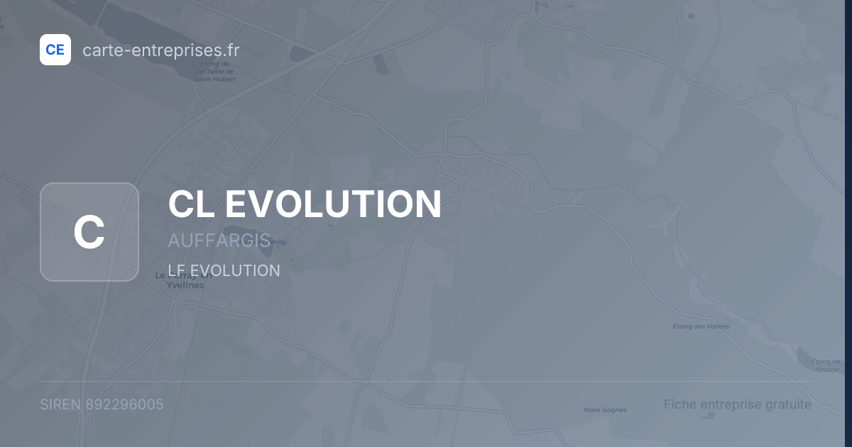 CL EVOLUTION — 892296005 — fiche entreprise