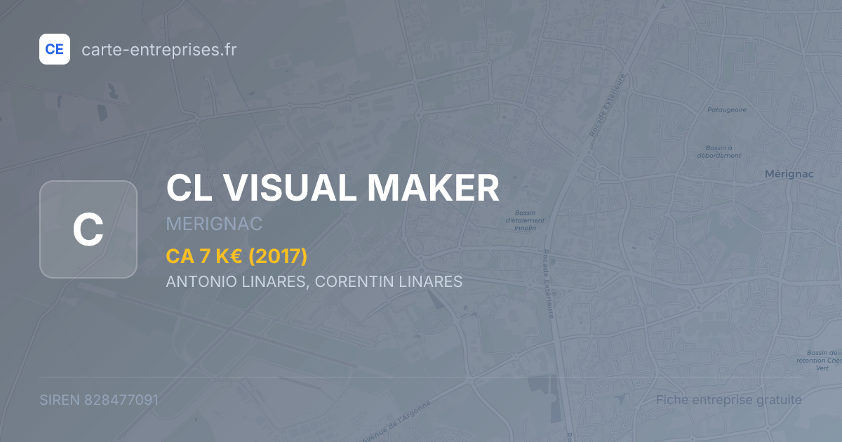 CL VISUAL MAKER — 828477091 — fiche entreprise