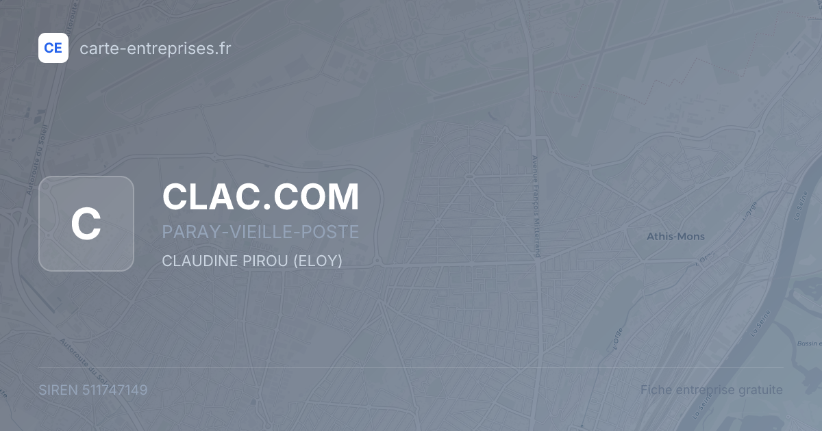 CLAC.COM — 511747149 — fiche entreprise