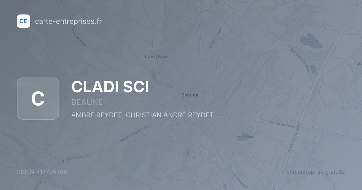 CLADI SCI — 417776788 — fiche entreprise