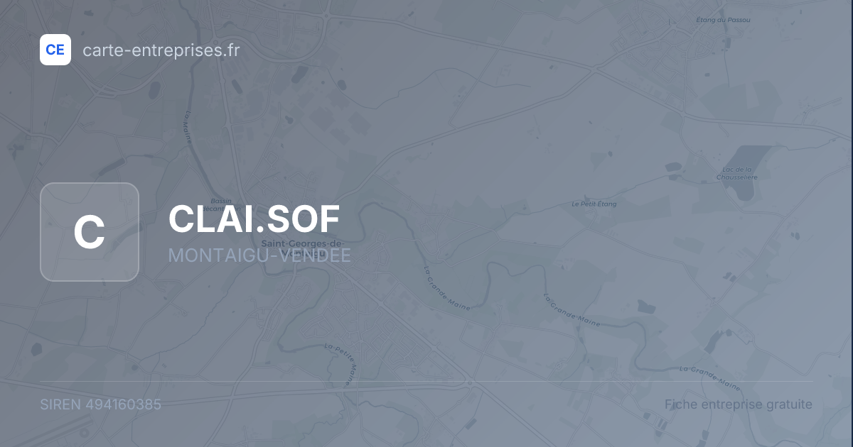 CLAI.SOF — 494160385 — fiche entreprise