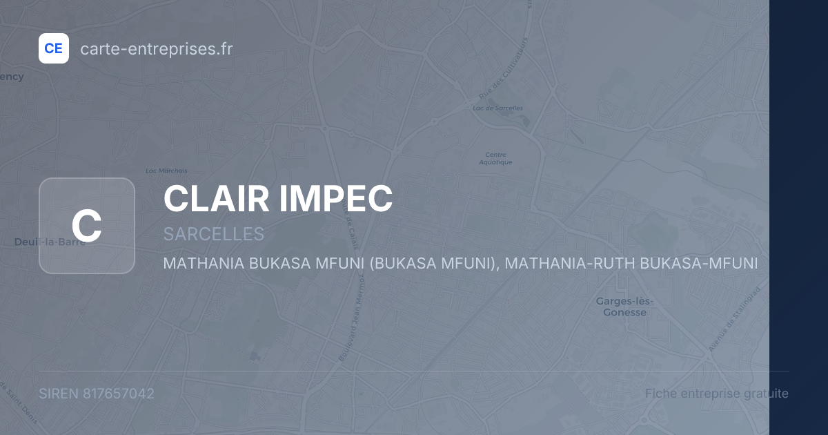 CLAIR IMPEC — 817657042 — fiche entreprise
