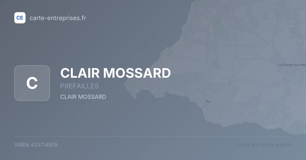 CLAIR MOSSARD — 433714805 — fiche entreprise