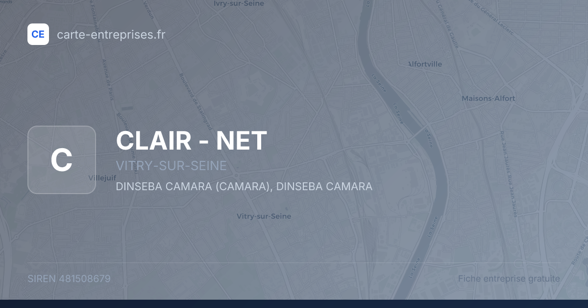 CLAIR - NET — 481508679 — fiche entreprise