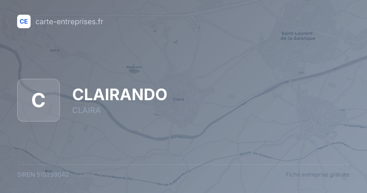 CLAIRANDO — 515259042 — fiche entreprise