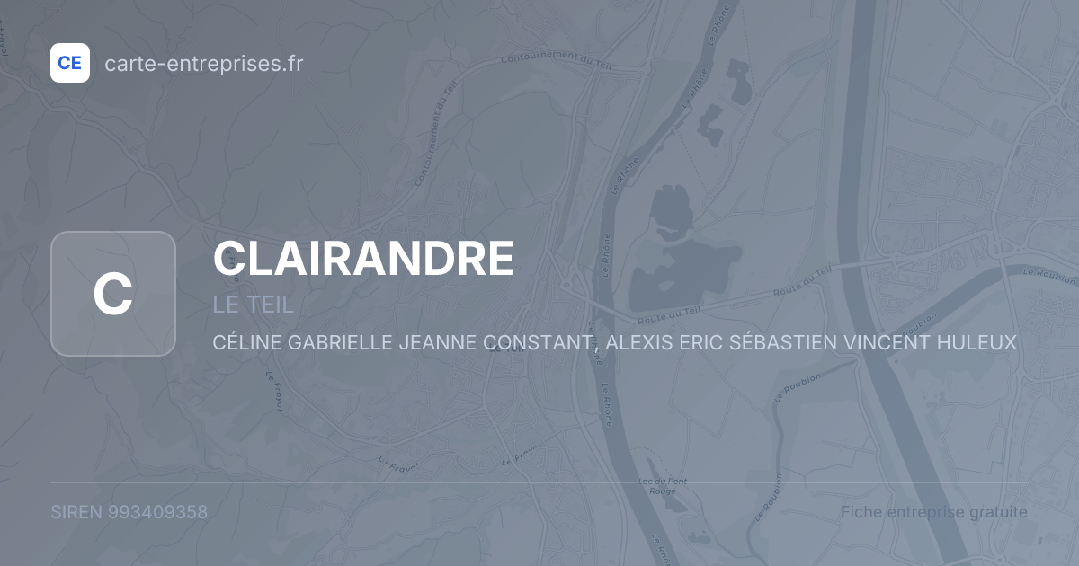 CLAIRANDRE — 993409358 — fiche entreprise