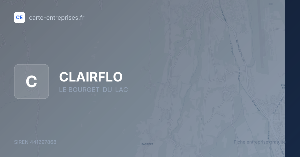 CLAIRFLO — 441297868 — fiche entreprise